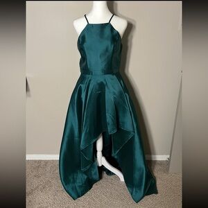 Lulu’s Emerald Green High-Low Dress